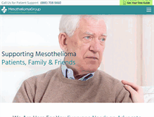 Tablet Screenshot of mesotheliomagroup.com